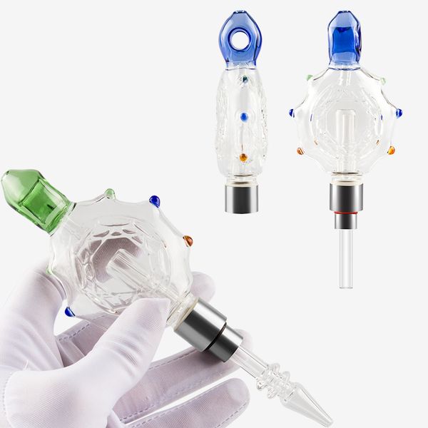 

nail pipes smooth ceramic sharp glass quartz turtle 510 quartz hit nail dab rigs glass313 bong bullet nc031 mxqsd