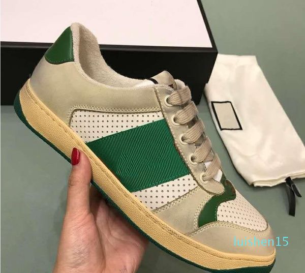 

luxury designer race runner sneakers brand men women casual shoes genuine leather mesh pointed toe shoes outdoors trainers with box l15, Black