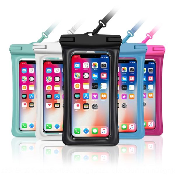 

tpu air mobile phone waterproof inflatable waterproof mobile phone bag outdoor diving drift bag