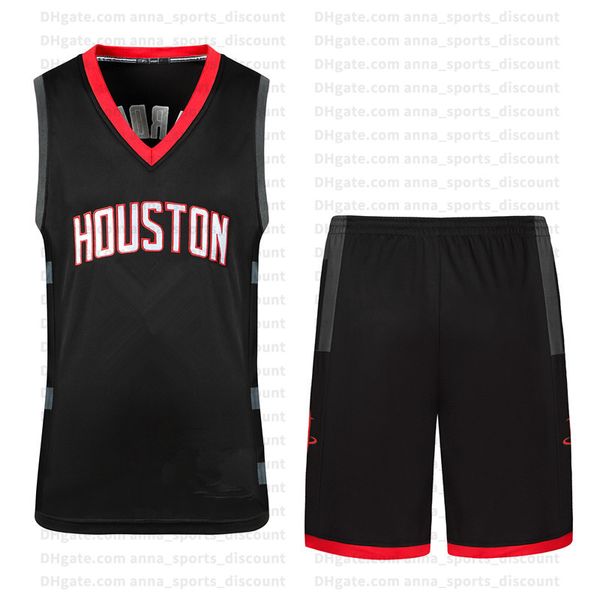 

2020-2019 ncaa новый сезон ракетчики комфортно quick dry дышащий college basketball training suit костюм s-xxl, Black;red