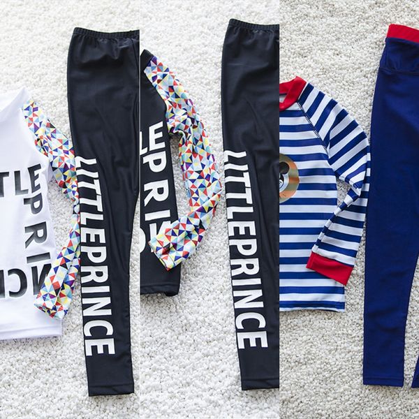 

wfmon 2019 новая детская сплит с длинными рукавами брюки всего тела солнце доказательство купальник брюки купальник медузы одежды милые маль, White;black