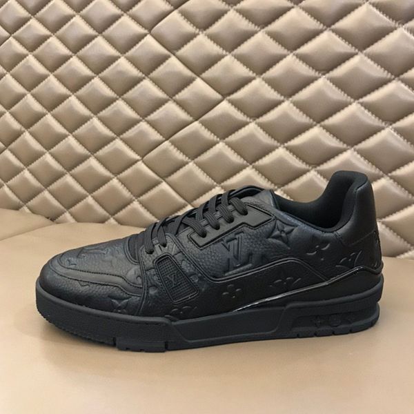 

0107 high-quality men's casual sports shoes and designer luxury outdoor casual shoes, the original box size is 38-45, Black