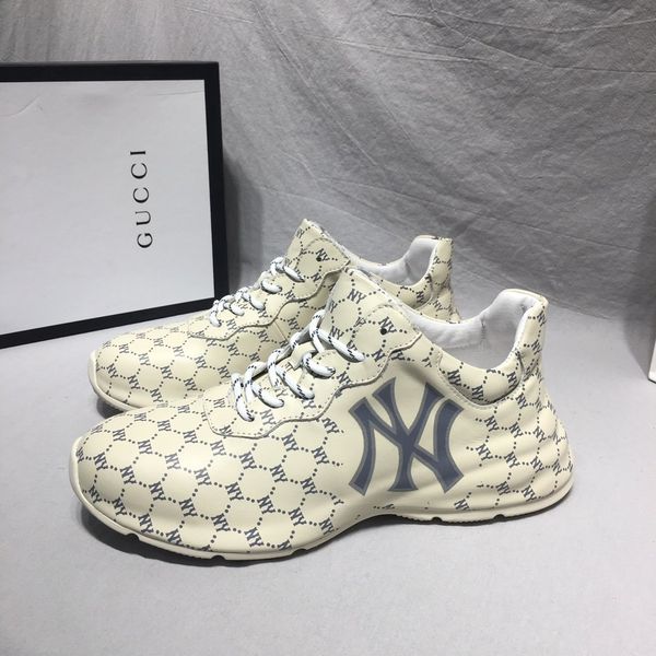 

2020 y1 fashion trend mens designer shoes leather breathable luxury shoes lace-up casual hiker shoes mens sneakers, Black