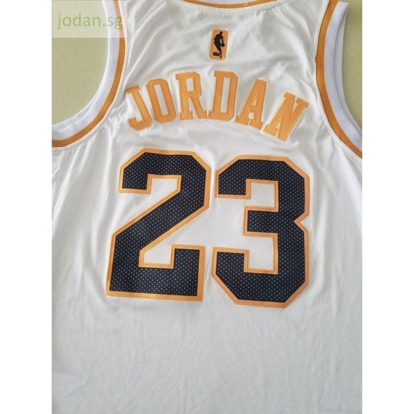 

506 basketball sports jerseys sportswear jor dans #23 white gold s-xxl stitched jersey, Black;white