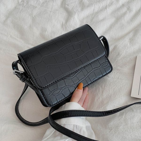 

stone pattern mini leather crossbody bags for women 2020 solid color shoulder messenger cover bag cell phone handbags
