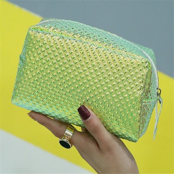 

pu candy cosmetic 2020 new laser pu cosmetic fish scale bag candy color sweet storage bag