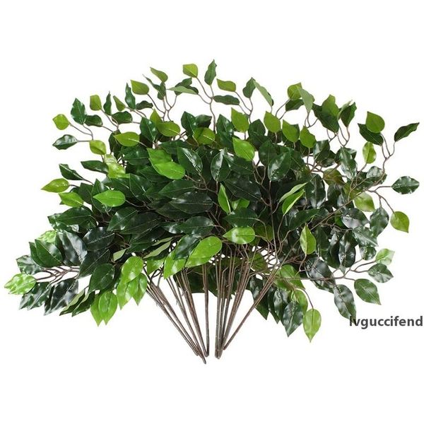 

12pcs artificial eucalyptus leaves stem leaves branches fake plants faux leaf stems shrubs bush for garden wedding decor