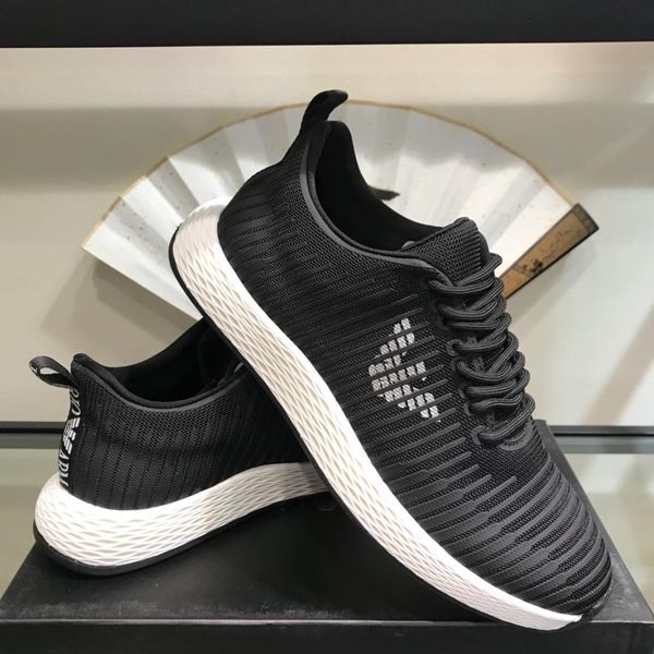

2019i summer new sports shoes printing set foot running shoes comfortable breathable wild shoes original box packaging 38-44, Black