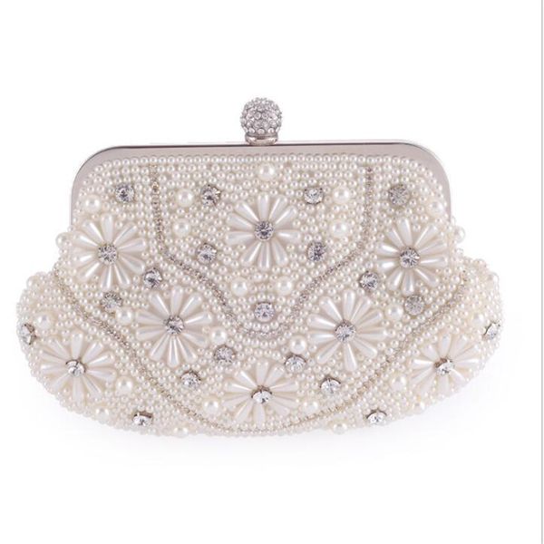 

abera 2020 pearl evening clutch bags dimoand wedding dinner shoulder bags beads party wallets drop shipping lxg87
