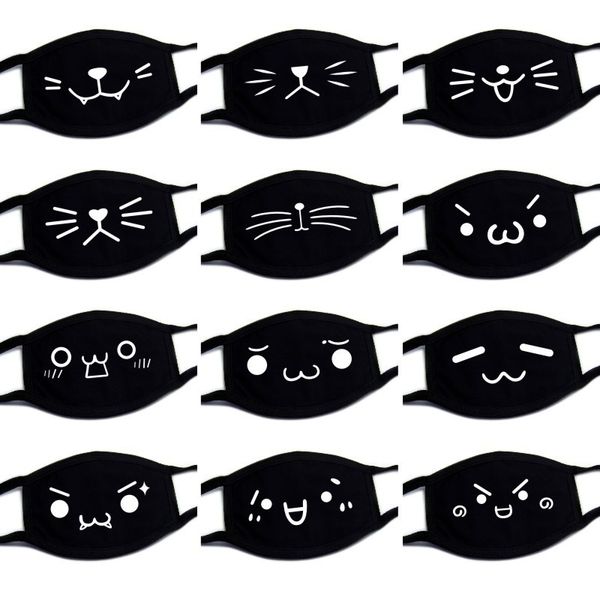 

quality black bilayer pure cotton mouth mask anti haze dust washable reusable dustproof mouth-muffle winter warm cycling mask
