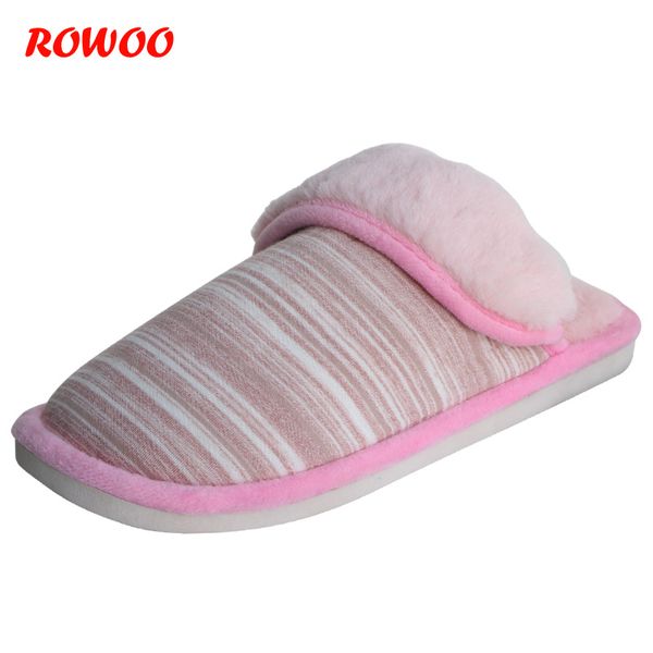 

men women slippers house shoes stripe fur shoes cozy bedroom indoor no-slip lightweight sandals female footwear wholesale 2020, Black