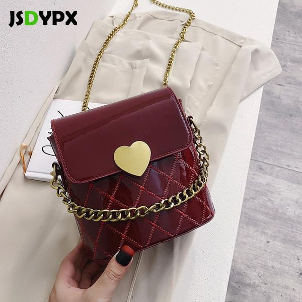 

женщины алмазного lattice кожа pu посланник crossbody сумка малого путешествие totes сумка с металлической ручкой lady bucket shoulder bag