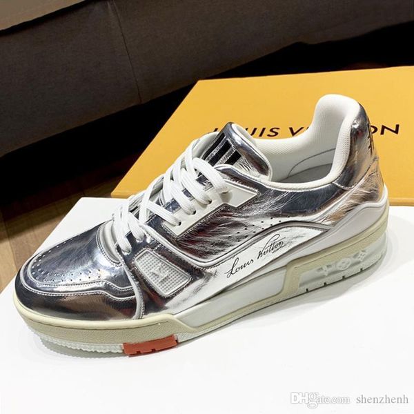 

new trainer sneaker men 's shoes drop ship fashion sneakers flats platforms luxury shoes comfortable footwears vintage low style m, Black