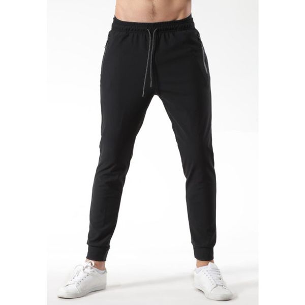 

2020 summer new fashion thin section pants men running sport joggers quick dry athletic gym bodybuilding fitness sweatpants, Black;blue