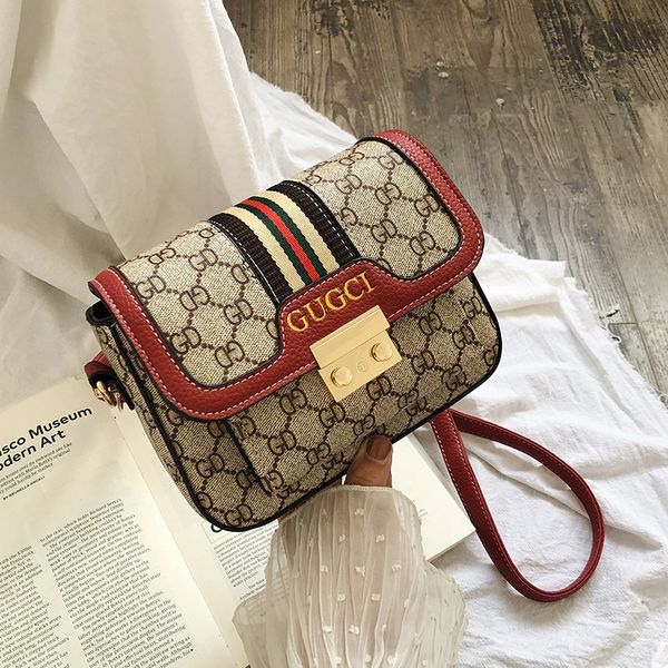 

women's broadband small square new fashion small square bag ins internet red korean broadband single shoulder messenger bag quality, White