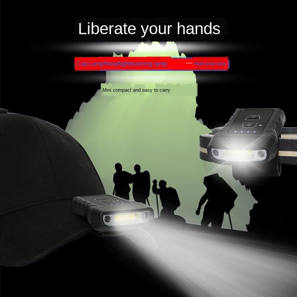 

xjg1s сильное индукционное mightylights вы diao денг фотоэлемента вы diao денг headlight инфракрасного usb зарядки cob индукция шляпа клип с