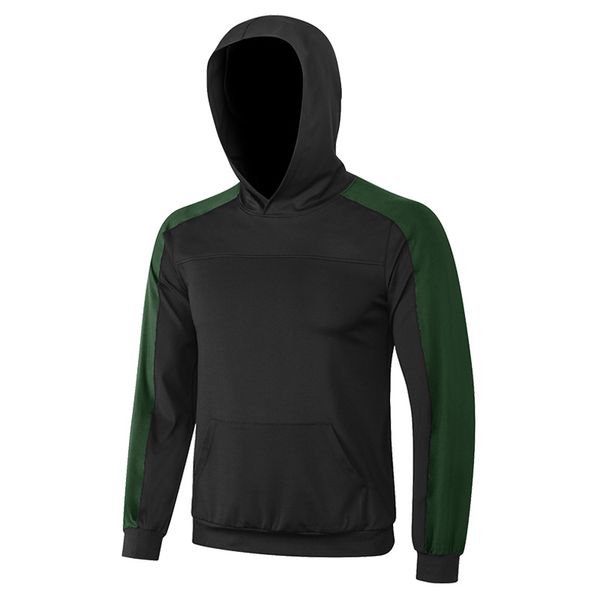 

men's hoodie male streetwear fashion casual sweatshirt coat running long-sleeved wicking training loose casual windproof hoodie, Black;red