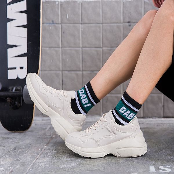 

mvq4q spring and autumn men's simple fashion personalized sports mid-calf spring and autumn men's letter dab sport simple letter d, Black
