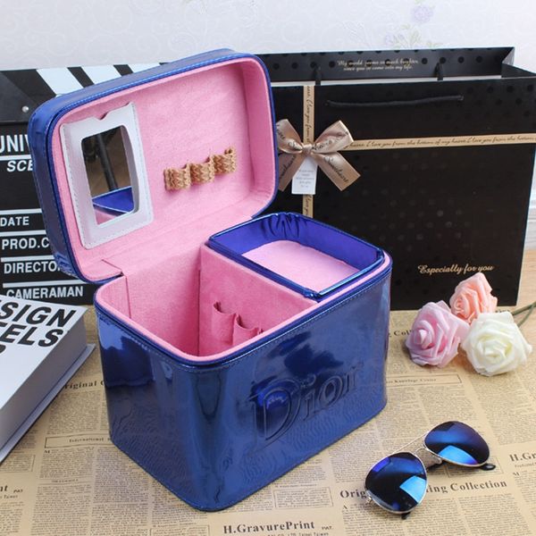 

portable storage waterproof cute korean s new large capacity large case multifunctional case cosmetic storage bag cosmetic bag, White