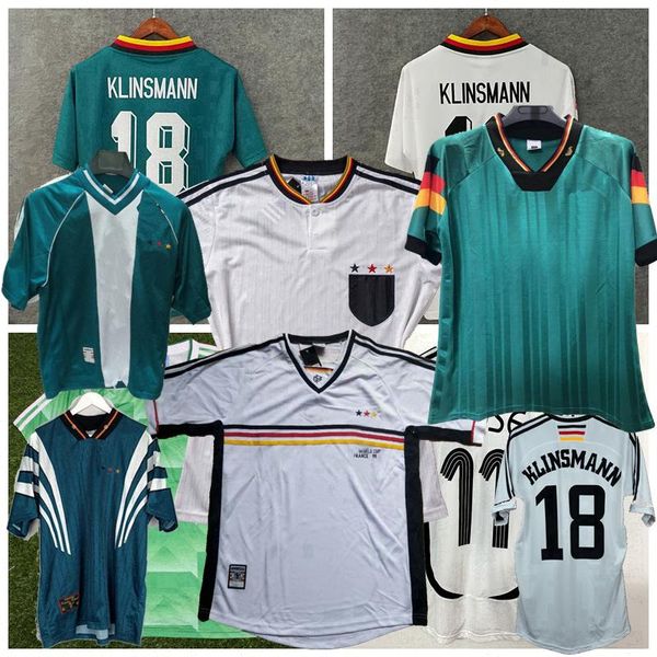 

1980 1988 1990 1992 1994 1996 1998 2004 ретро футбол джерси германия matthaus ballack klinsmann klose home away футбольная рубашка, Black;yellow