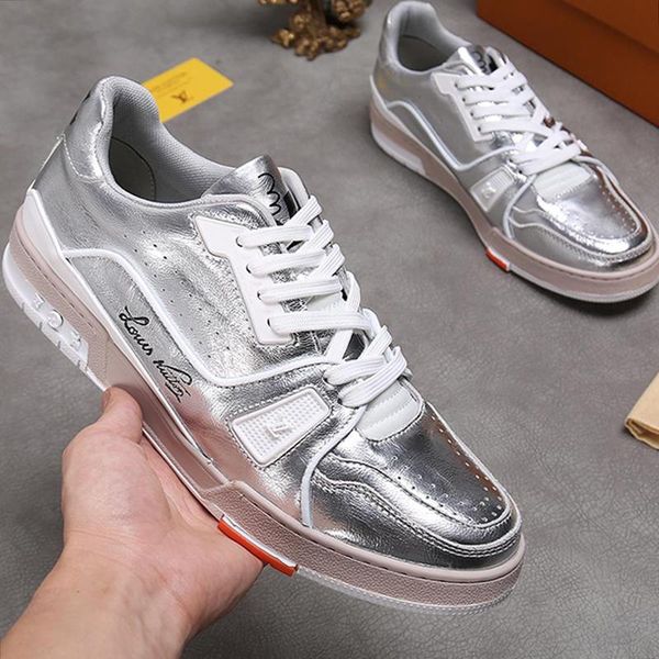 

luxury men sneakers shoes fashion leather casual with original box scarpe da uomo footwears men shoes fashion trainer