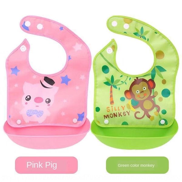 

baby detachable waterproof dining bib imitation silicone silica gel silica gel stereo children dining bib