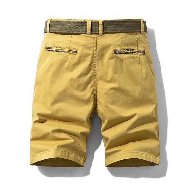 

men's shorts icpans knee length cotton casual for men straight summer mens 2021, White;black