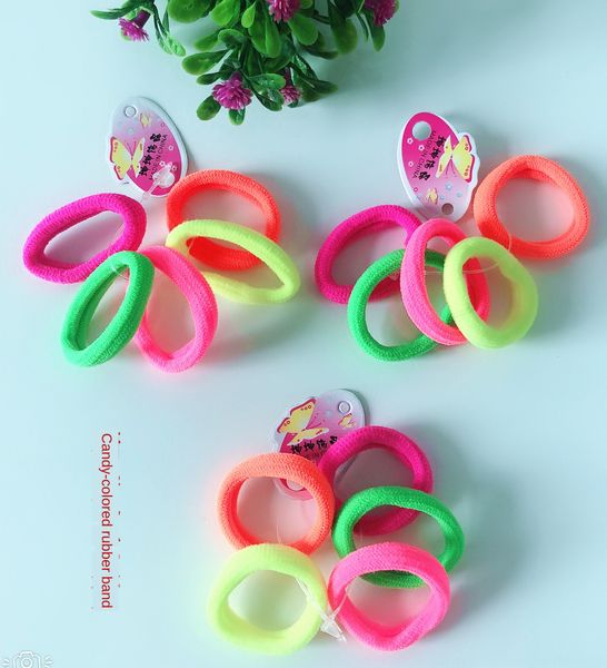 

5ipsh 5 candy-colored small children's band accessories band colorful high elastic rubber bands children's hairdressing rubber ban, Slivery;white