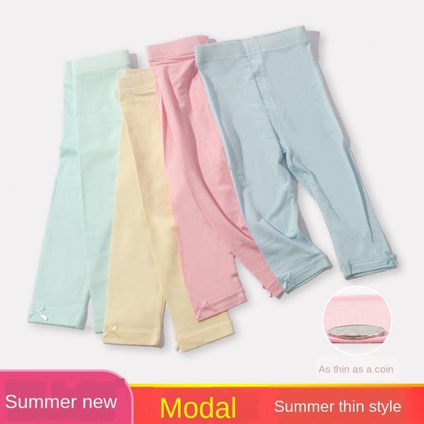 

девушки пальто пальто брюки coatpants модальных лосины тонкий наружные носить белую детский ультра-тонкий ребенок капри наружный проход, Blue