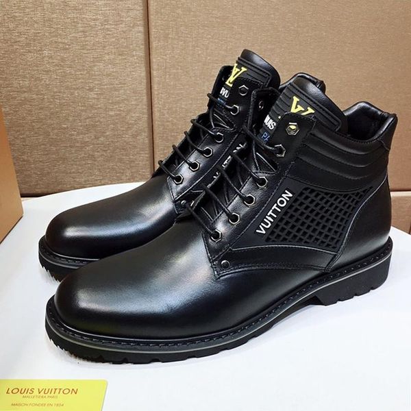

mens shoes fashion oberkampf ankle boot martin boots vintage luxury chaussures pour hommes sale fashion men shoes booties drop ship with box, Black
