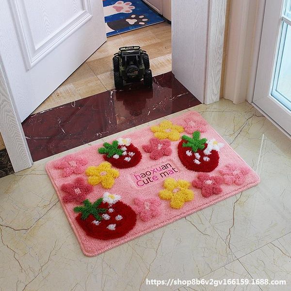 

anti-skid female carpet carpet cute feet door floor mat home door mat bedroombathroom entrance water absorbing korean style
