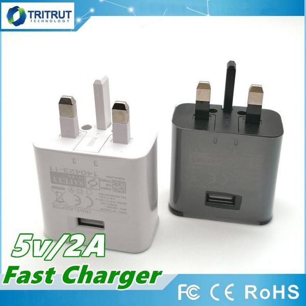 

good quality uk adaptive fast charging 5v 2a usb wall quick charger adapter plug for samsung galaxy s10 s9 s8 plus s7 edge s6 note 8 betkmvr