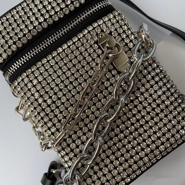

women's 2020 new trend full diamond shoulder bag women's small bag messenger bag