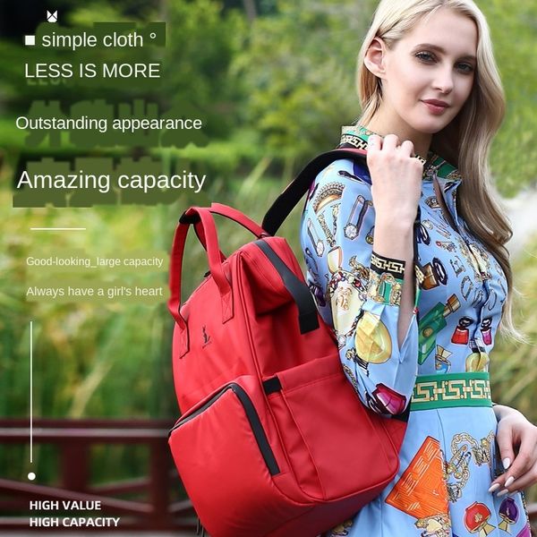 

2020 new mommy backpack multi-functional waterproof lightweight backpack mom outbound maternal and infant bag expectant bag