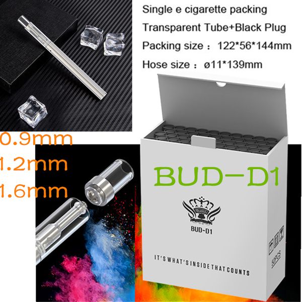 

BUD D1 Одноразовые Vape Pen Starter Kits Одноразовые электронные сигареты Сигареты 0.5ml стекло Танк 310mah Батарея разряжена Vape Тележки Упаковка