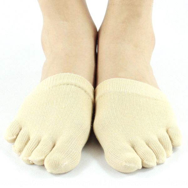 

straight summer new invisible spring and summer new half invisible five-finger socks couple antibacterial deodorant healthy socks, Black