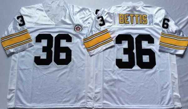 

36 jerome bettis college football home&away jerse, Black;red