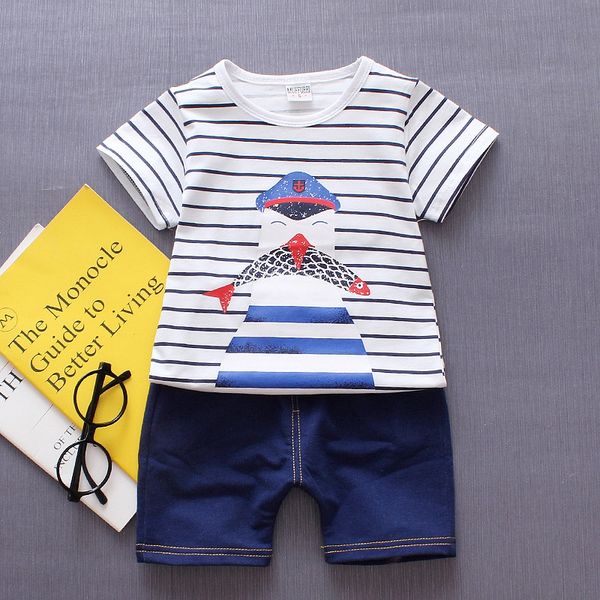 

cartoon elephant vest baby sleeveless suit children vest shorts and shorts penguin short sleeve baby summer suit