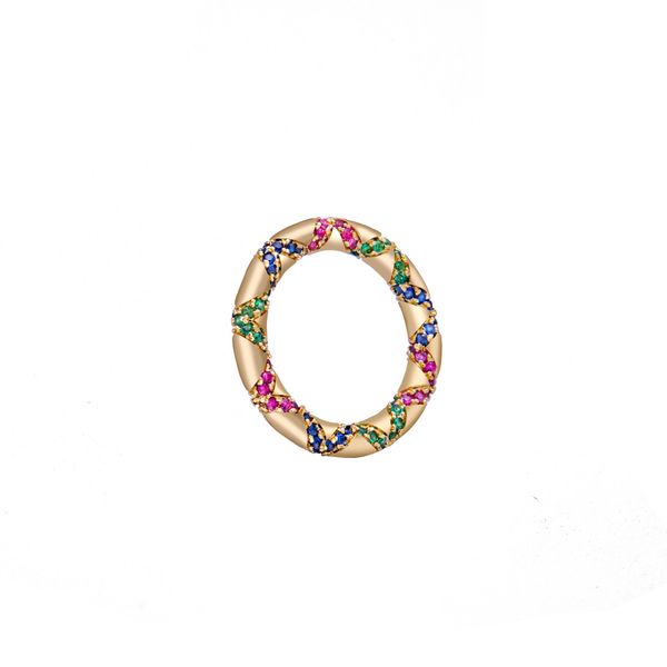 

apm colorful geometry tribal big ring female sterling silver personalized art cross stripe pattern index finger ring, Golden;silver