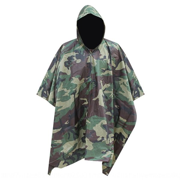 

three-in-one multi-functional creative camouflage bicycle cloak bicycle fashion cloak raincoat waterproof outdoor cycling, Red;brown