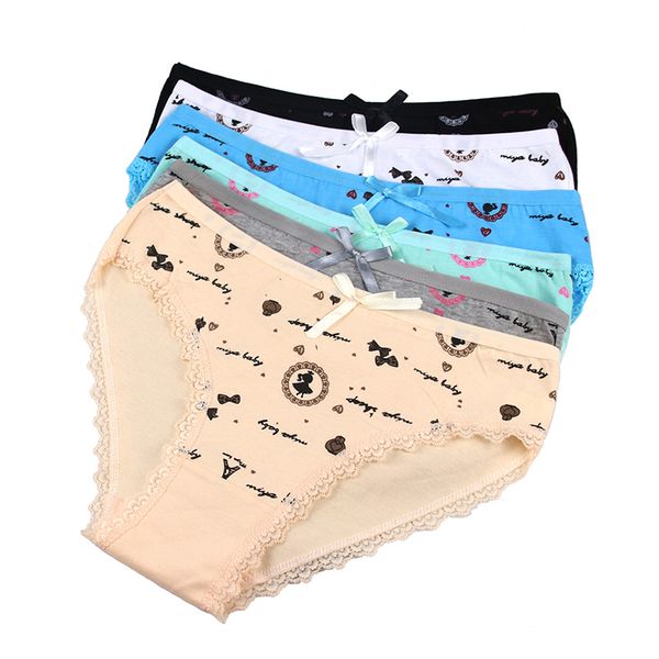

jacvion 3pieces/lot briefs women panties lace briefs female underwear brief women cotton lingeries soft transparent panties, Black;pink