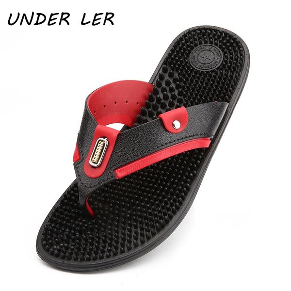 

новые плоские туфли мужчины лето покрытием вьетнамки главная тапочки мужской трусы комфортная new мужчины крытый этаж zapatillas де hombre, Black