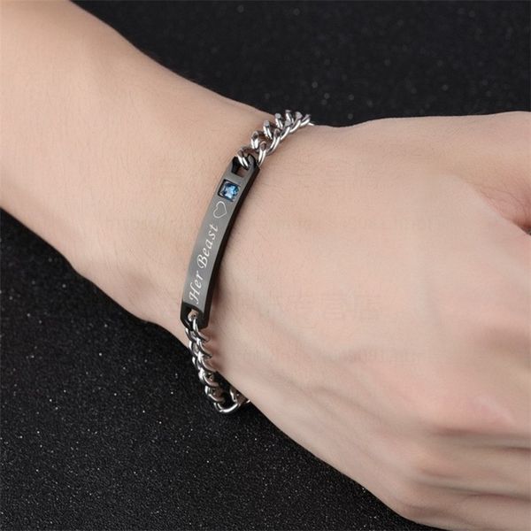 

10pcs european and american fashion couple bracelets alloy rhinestone bracelets for men and women valentine day gifts c-57, Golden;silver