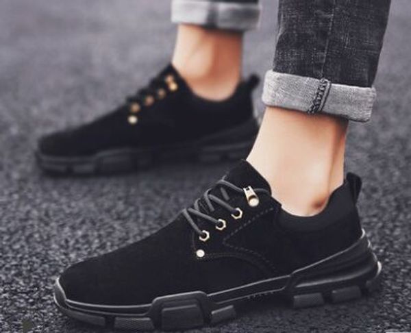 

new autumn sports leisure men's shoes korean trend all kinds of martin boots men's fashion shoes cx200729, Black