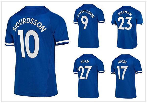 

home 20-21 customized 10 sigurdsson thai quality soccer jerseys shirts 27 kean 25 gbamin 9 calvert-lewin 11 walcott 8 delph custom wear, Black;yellow