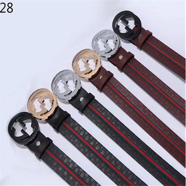

2020 selling leather belt men and women gold buckle silver buckle black belts delivery with box, Golden;silver