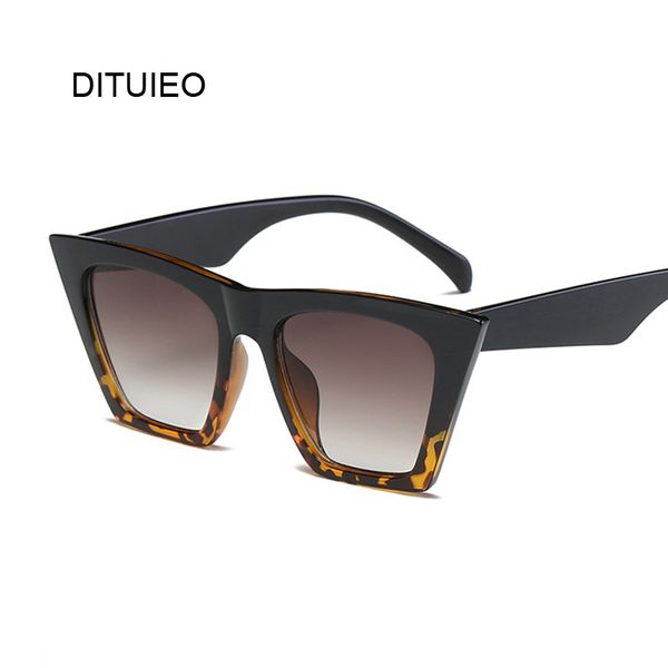 

fashion vintage ladies oversized cat eye sunglasses women brand designer luxury mirror blue sun glasses for female oculos, White;black