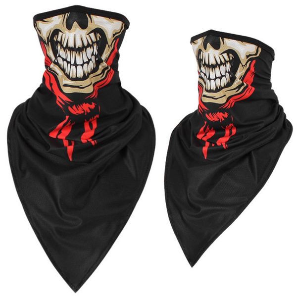 

hiking cycling scarf neck face cover bandana ghost skull skeleton headband scarf outdoor sports magic headwear hot, Black