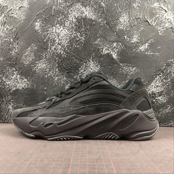 

700 wave runner v2 vanta sneakers kanye sneaker west running shoes trainer youth kids men women trainers real boots fu6684 with box, Black