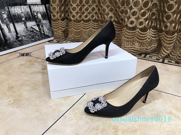 

news beading ankle strappy high heels fashion luxury designer women shoes gladiator sandals size 35-39 33m c18, Black